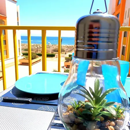 Appartement Vue Mer,Acces Direct Plage,Fibre,Clim,Parking Public Gratuit Le Barcares Exterior photo