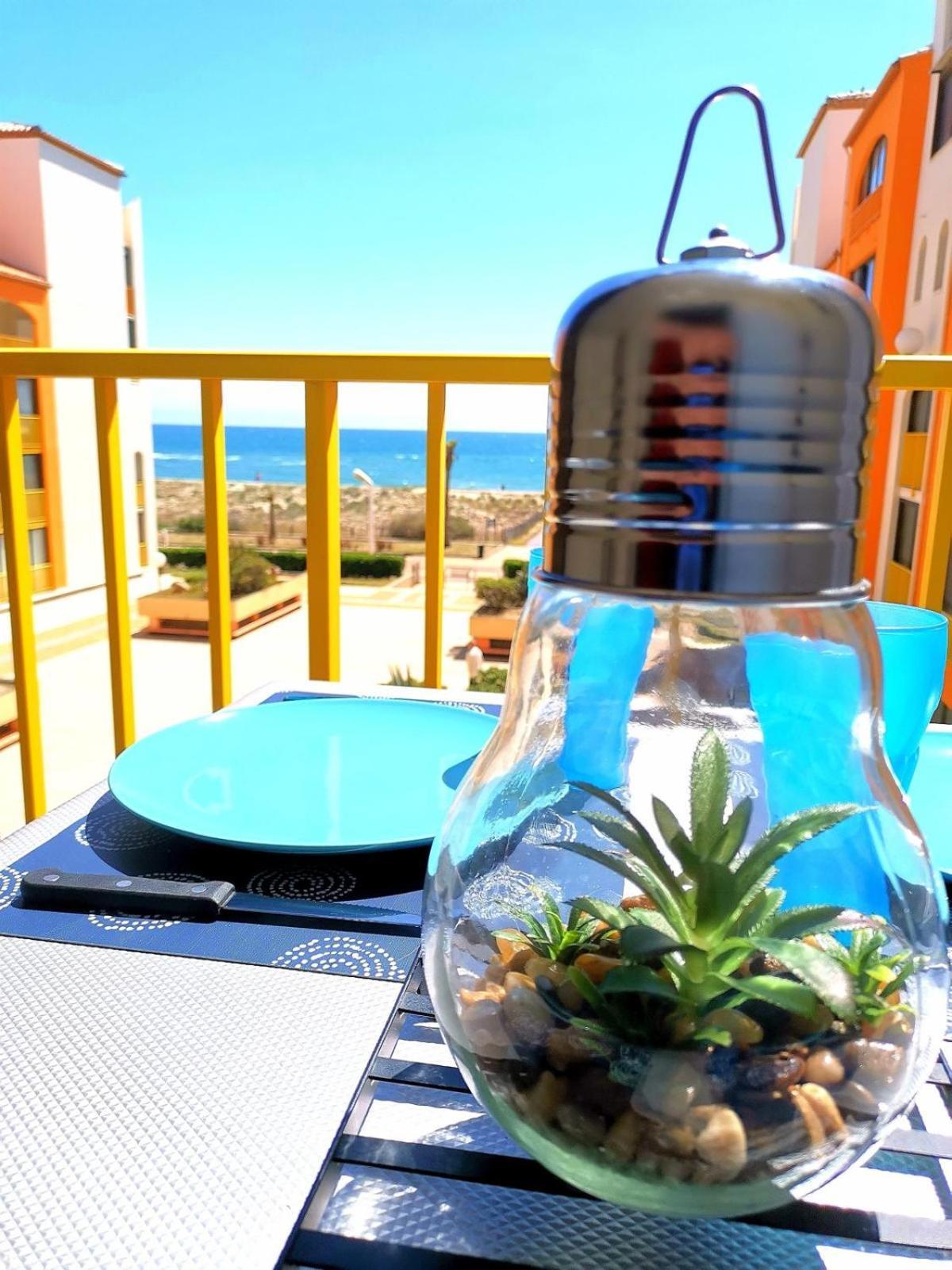 Apartment Vue Mer,acces Direct Plage,fibre,clim,parking Public Gratuit