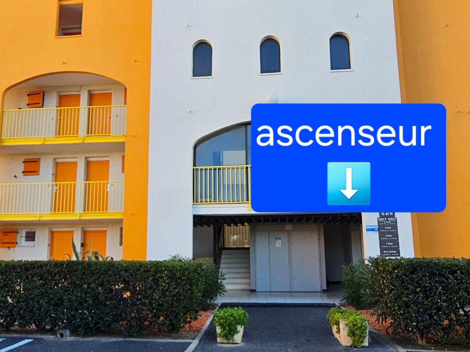 Apartment Vue Mer,acces Direct Plage,fibre,clim,parking Public Gratuit *